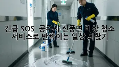 긴급 SOS! 🚨 공주시 신풍면 비상 청소 서비스로 ✨반짝이는✨ 일상 되찾기!